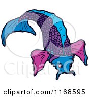 Poster, Art Print Of Purple Koi Fish