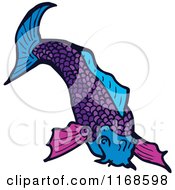 Poster, Art Print Of Purple Koi Fish