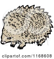 Cartoon Of A Hedgehog Royalty Free Vector Illustration by lineartestpilot