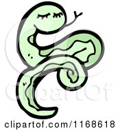 Cartoon Of A Snake Royalty Free Vector Illustration by lineartestpilot