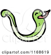 Cartoon Of A Snake Royalty Free Vector Illustration by lineartestpilot