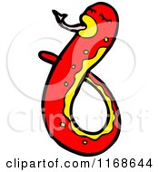 Cartoon Of A Snake Royalty Free Vector Illustration
