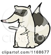 Cartoon Of A Raccoon Royalty Free Vector Illustration by lineartestpilot