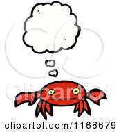 Cartoon Of A Thinking Crab Royalty Free Vector Illustration