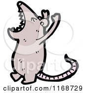 Cartoon Of A Brown Mouse Or Rat Royalty Free Vector Illustration