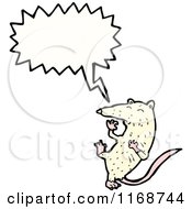 Poster, Art Print Of Talking White Mouse Or Rat