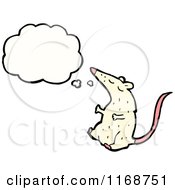 Poster, Art Print Of Talking White Mouse Or Rat