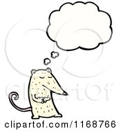 Poster, Art Print Of Thinking White Mouse Or Rat