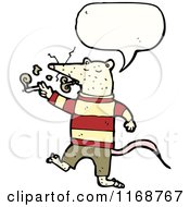 Poster, Art Print Of Talking White Mouse Or Rat
