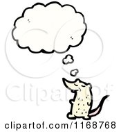 Poster, Art Print Of Thinking White Mouse Or Rat