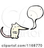 Poster, Art Print Of Talking White Mouse Or Rat