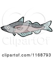 Cartoon Of A Fish Royalty Free Vector Illustration