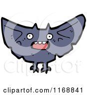 Cartoon Of A Vampire Bat Royalty Free Vector Illustration