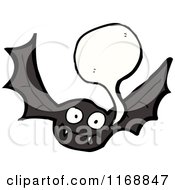 Cartoon Of A Talking Vampire Bat Royalty Free Vector Illustration