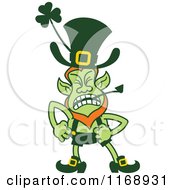 Poster, Art Print Of Angry St Patricks Day Leprechaun