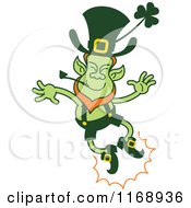 Poster, Art Print Of St Patricks Day Leprechaun Clapping His Feet