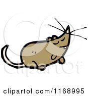 Cartoon Of A Brown Mouse Royalty Free Vector Illustration