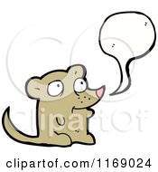 Poster, Art Print Of Talking Brown Mouse