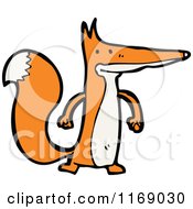 Cartoon Of A Fox Royalty Free Vector Illustration