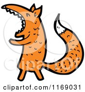 Cartoon Of A Fox Royalty Free Vector Illustration