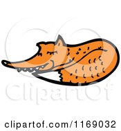 Cartoon Of A Fox Royalty Free Vector Illustration