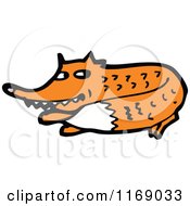 Cartoon Of A Fox Royalty Free Vector Illustration