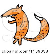 Cartoon Of A Fox Royalty Free Vector Illustration