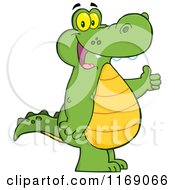 Poster, Art Print Of Happy Alligator Holding A Thumb Up