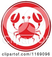 Poster, Art Print Of Red Crab Circle
