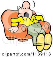 Poster, Art Print Of Man Dozing In An Arm Chair
