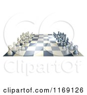 Chess Board At The Opening Of A Game