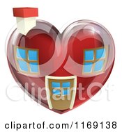 Poster, Art Print Of Red Heart Shaped Home