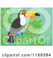 Poster, Art Print Of Toucan Bird Perched In A Green Tree