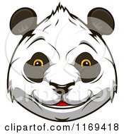 Poster, Art Print Of Happy Giant Panda Face 2
