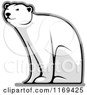 Poster, Art Print Of Happy Polar Bear Bear Sitting