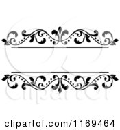 Poster, Art Print Of Black And White Floral Frame 3
