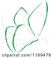 Poster, Art Print Of Green Butterfly 2