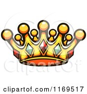 Poster, Art Print Of Gold Crown Adorned With Gems 4