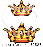 Poster, Art Print Of Crowns Adorned With Gems