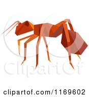 Clipart Of An Origami Ant Royalty Free Vector Illustration by Vector Tradition SM