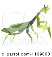 Poster, Art Print Of Origami Praying Mantis