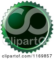 Clipart Of A Green Seal Design Royalty Free Vector Illustration