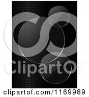 Clipart Of Glass Lens Circles On Black Mesh Royalty Free Vector Illustration by elaineitalia