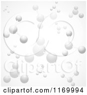 Poster, Art Print Of Background Of 3d White Molecules