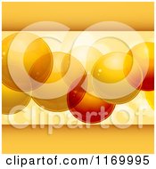 Poster, Art Print Of Background Of Orange Bubbles And Panels