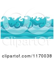 Poster, Art Print Of Background Of Ocean Waves