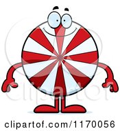 Happy Peppermint Candy Mascot