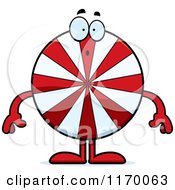 Surprised Peppermint Candy Mascot
