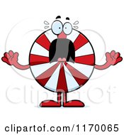 Screaming Peppermint Candy Mascot