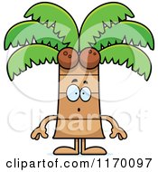 Poster, Art Print Of Surprised Coconut Palm Tree Mascot
